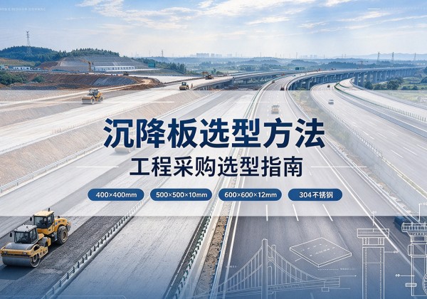 广丰沉降板选择方法
